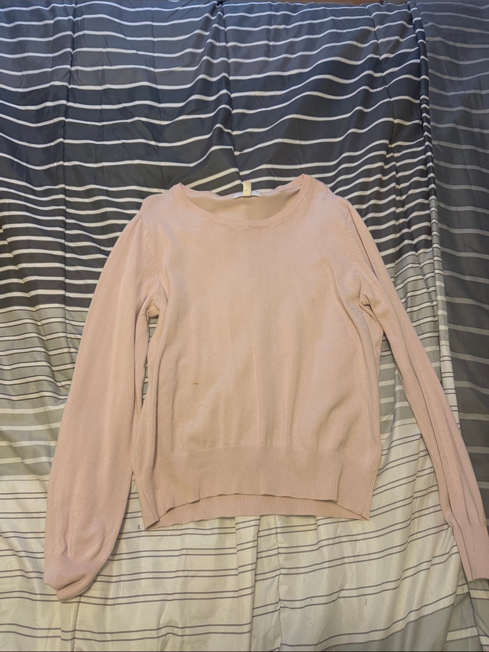 H&M Pale Pink Crewneck Sweater